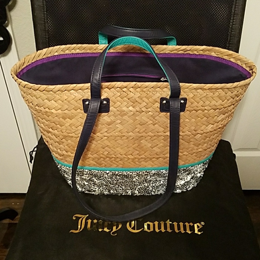 Juicy Couture straw bag